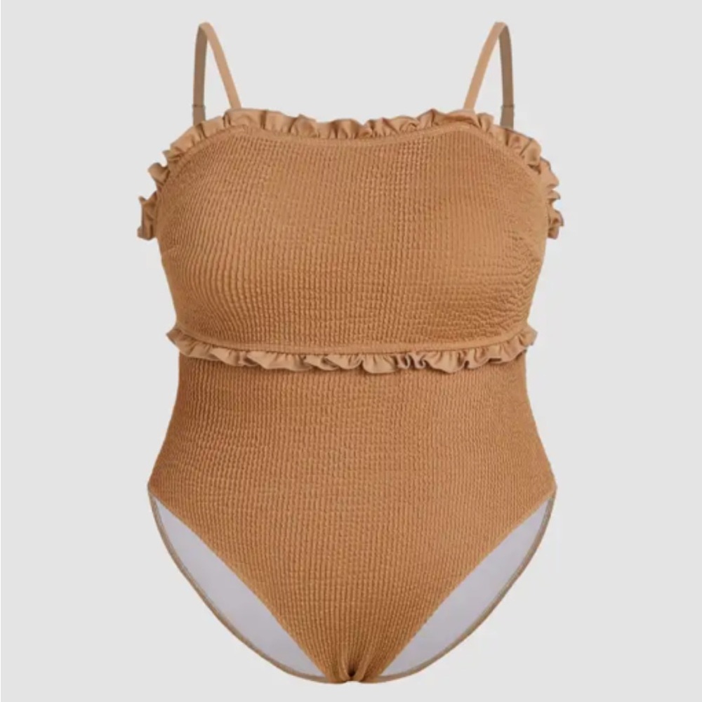 Cider curve square neck swimsuit